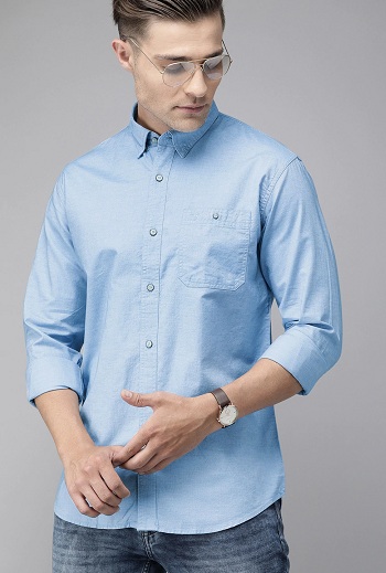 Park Avenue Plain Casual Shirt