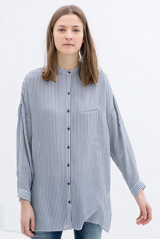 Zara oversized tunika skjorte