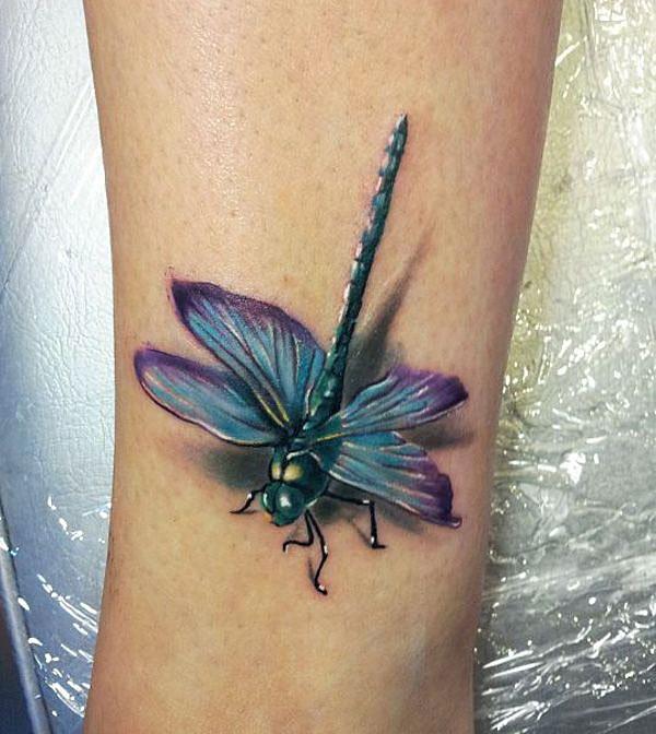 3d tatuointi nilkka sudenkorento