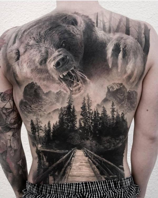 3d tatuoinnit takaisin karhun metsään