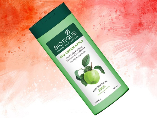 Biotique Bio Green Apple friss napi tisztító sampon és balzsam