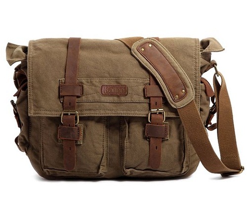 Berchirly Vintage Military Men Canvas Messenger táska