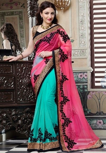 Halv og halv Designer Sarees