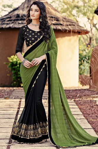 Half and Half Fancy Sarees