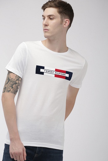 Tommy Hilfiger T-shirt med rund hals til mænd