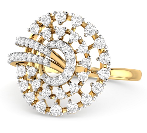 Tervező gyémánt jegygyűrű nőknek