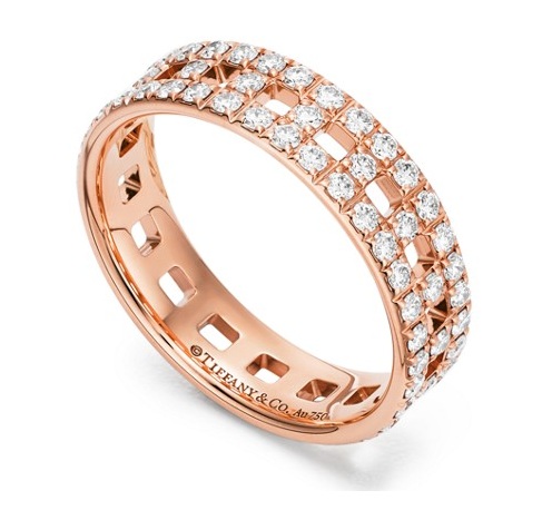 Modern gyémánt jegygyűrű