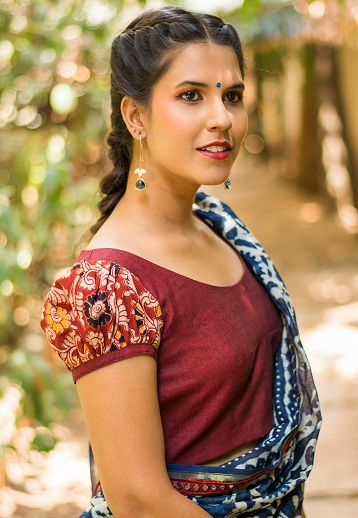 Puffet Design Saree -bluse