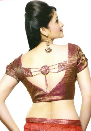 Seneste V Neck Saree -bluse