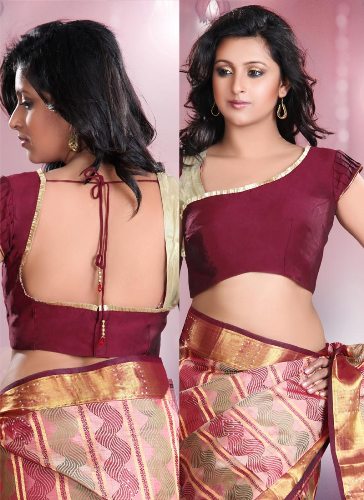 U -formet bluse Saree