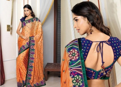 Silke Saree bluse design