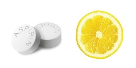 Citronsaft og aspirin ansigtspakke til fejlfri hud