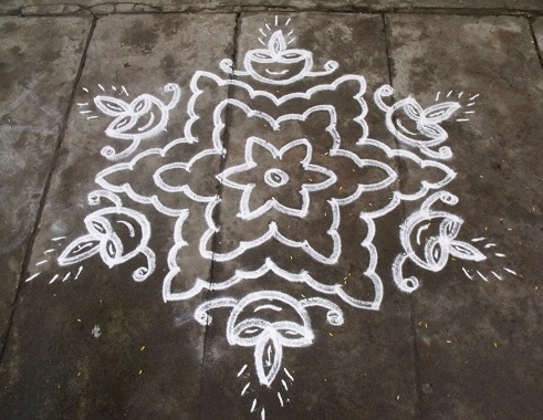 Let 13 Dot Rangoli