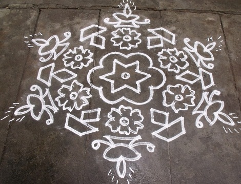 Kompleks Diyas Rangoli