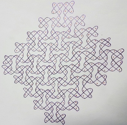 Geometriske designs med 20 prikker