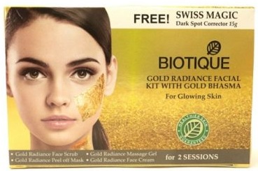Biotique Gold Radiance Gold Bhasma Arckészlettel