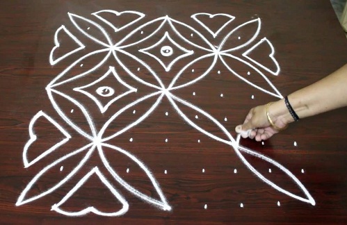 Deepam Design Rangoli