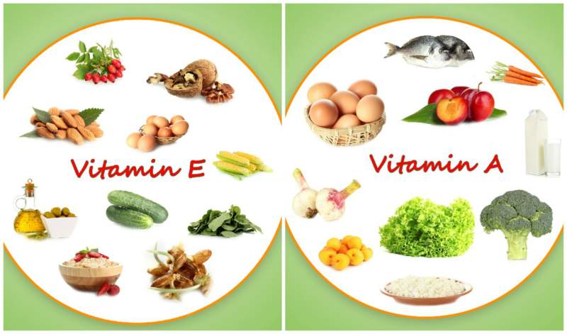E- és A -vitamin a sötét körök számára
