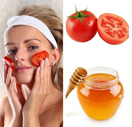 Tea Tree Oil, Jojoba Oil og Tomato Face Pack