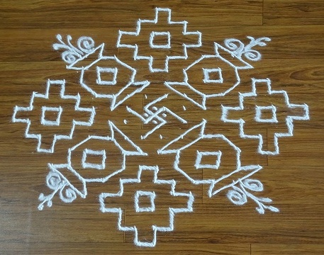 Pot 12 Dot Rangoli