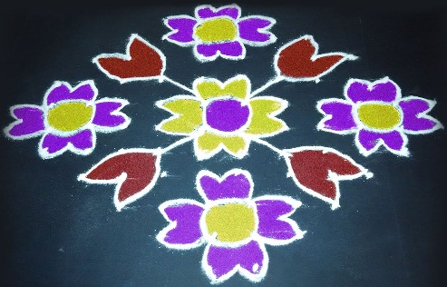 Enkel 12 Dot Rangoli