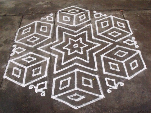 Line Rangoli