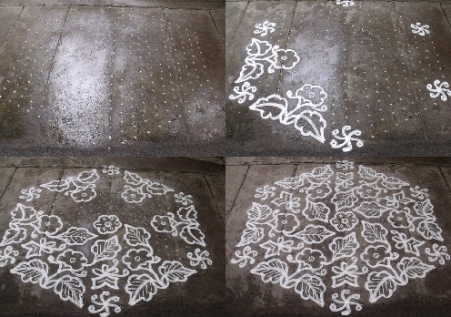 Grand Kolam Rangoli: