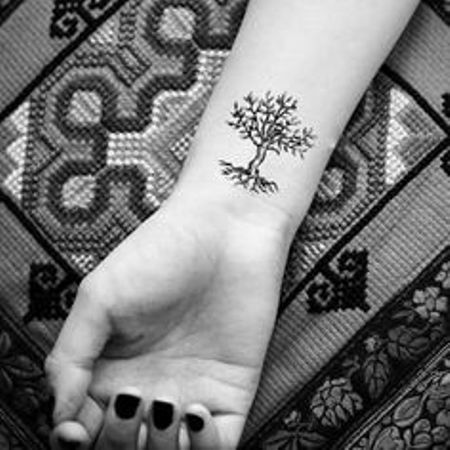 Ideiglenes tetováló sablon lányok kezéhez