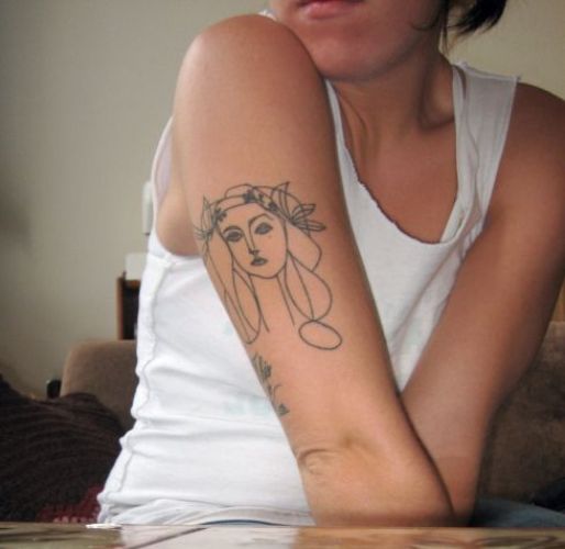 Ideiglenes lány tetoválás