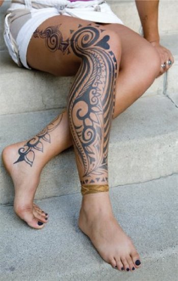 Rummelige tatoveringsmønstre