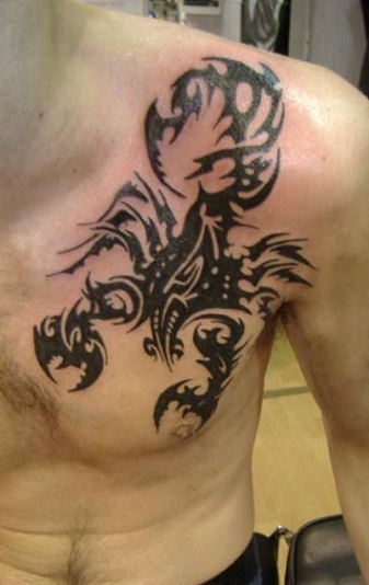 Skorpió tetoválás tervezés