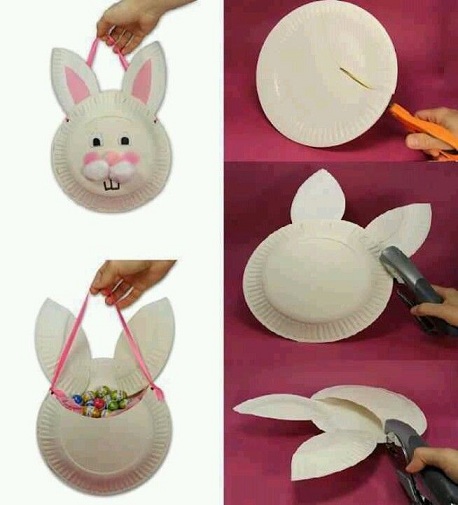 Kanin påske kurv håndværk ideer