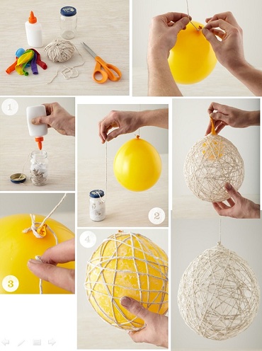 Thread Ball Home Decor Craft Ideas