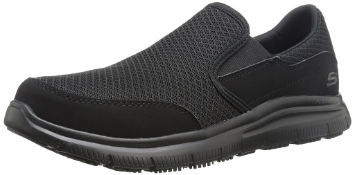 Skechers for Work Mænds 77048 Flex Advantage Slip-Resistant Mcallen Slip-On