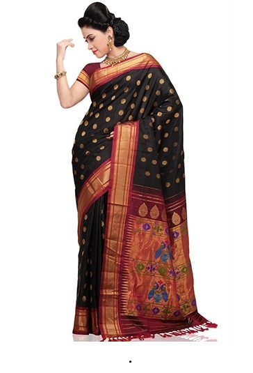 Sort Paithani Silk Saree