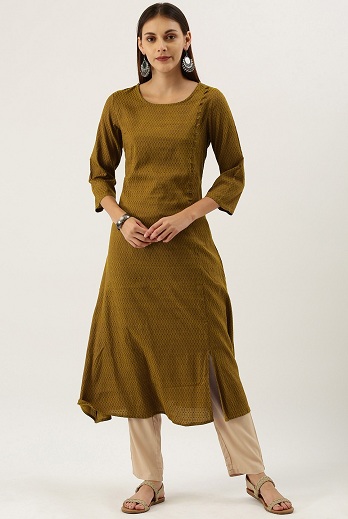 A-Line Kurta pyjamas Design