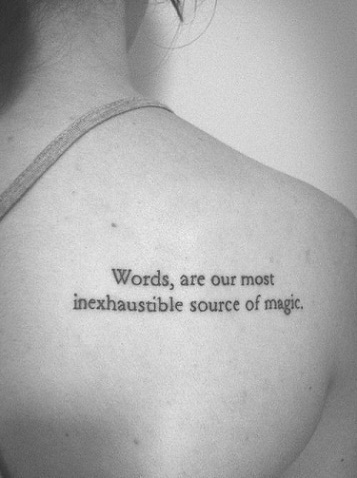 tatoveringer med små ord