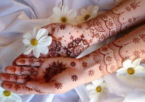 Format indiske Mehendi -designs