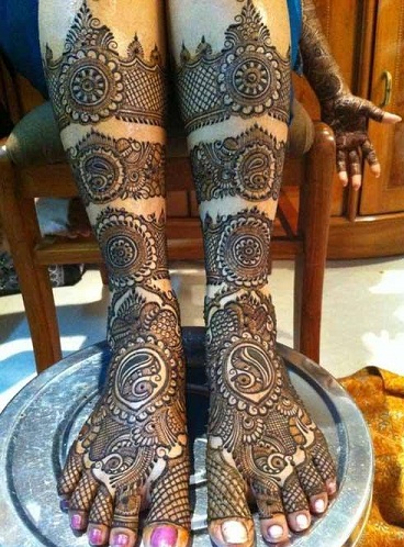 Indiai Mehndi Design for Foot