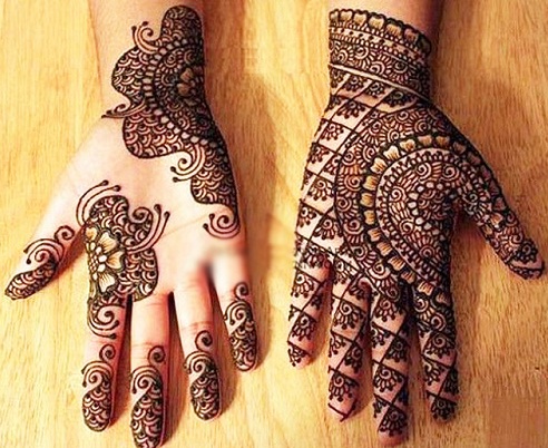 Attraktivt indisk Mehndi -design