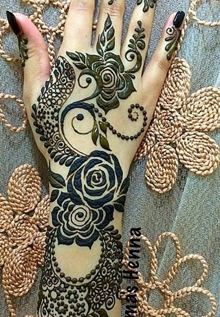 Designer indisk Mehndi Design