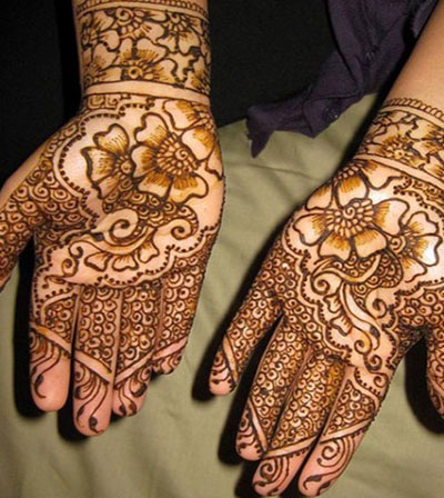 Skraveret indisk Mehndi -design