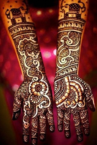 Gudzsaráti minta indiai Mehndi Design