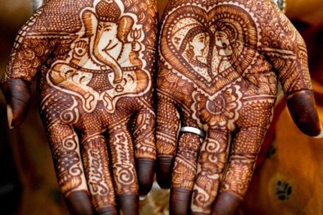 indiai menyasszonyi mehndi tervez