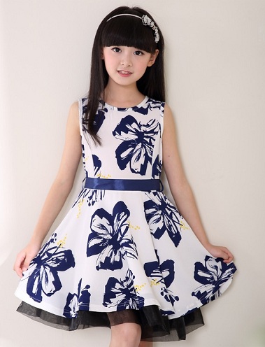 Blomsterprint Design piger kjole