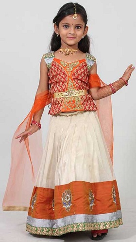 Sharara Lehenga Choli lányoknak