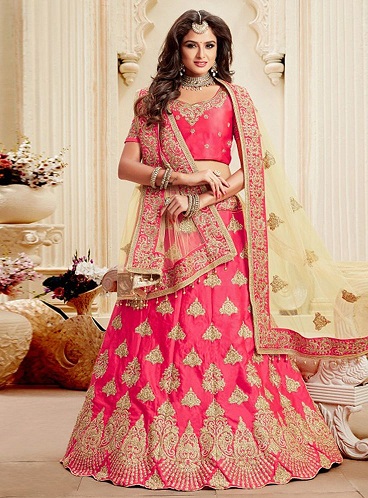 Trykt Lehenga Choli