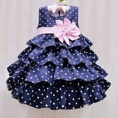 Pöttyös Baby Frock