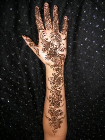Hånd Mehndi Design til brude