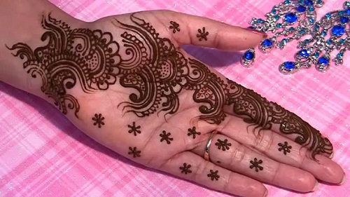 Sekventiel Mehndi Design til hånden